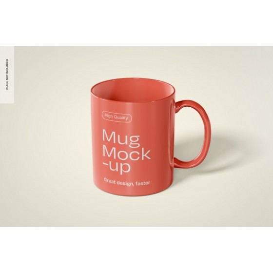 Mug Mockup Display PSD Layered Template for Coffee Cup Design